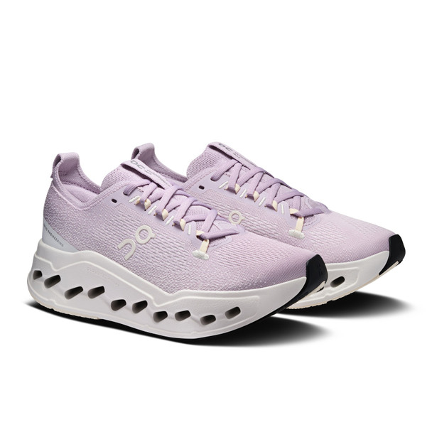 ON FOOTWEAR Women's Cloudsurfer Max Foxglove/Ivory Running Shoes