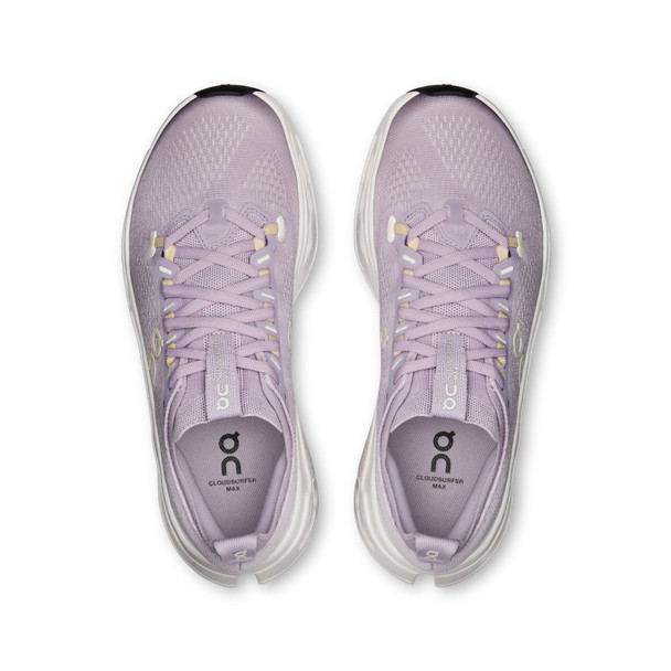 ON FOOTWEAR Women's Cloudsurfer Max Foxglove/Ivory Running Shoes