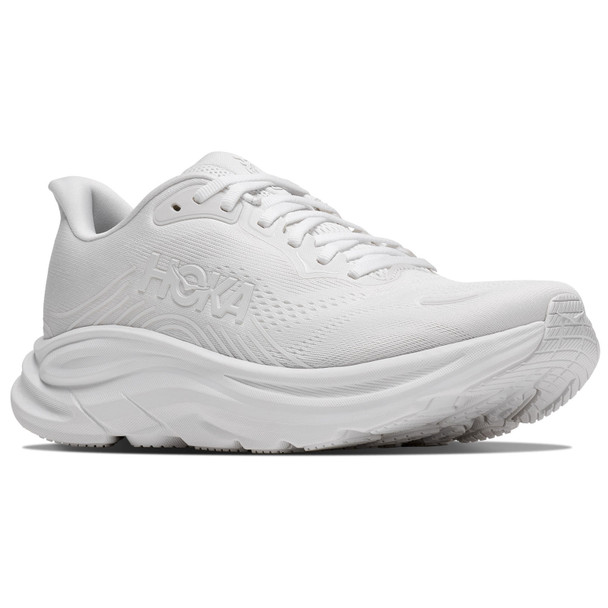 HOKA Men's Clifton 11 Wide White/White Running Shoes