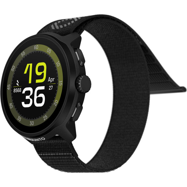 SUUNTO Run All Black Textile Strap GPS Sports Watch (SS051109000)