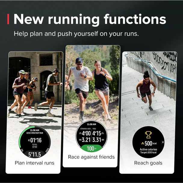 SUUNTO Run All Black Textile Strap GPS Sports Watch (SS051109000)