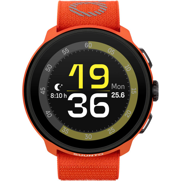 SUUNTO Run Coral Orange Textile Strap GPS Sports Watch (SS051112000)