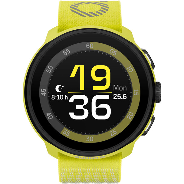 SUUNTO Run Lime Textile Strap GPS Sports Watch (SS051111000)