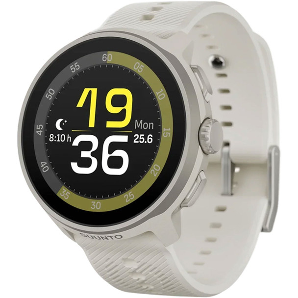 SUUNTO Run Frost Gray Silicone Strap GPS Sports Watch (SS051273000)