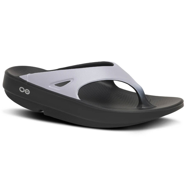 OOFOS Women's OOriginal Limited Edition Sport Black/Lavender Thong Sandal