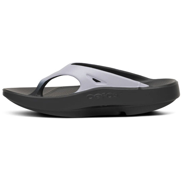 OOFOS Women's OOriginal Limited Edition Sport Black/Lavender Thong Sandal