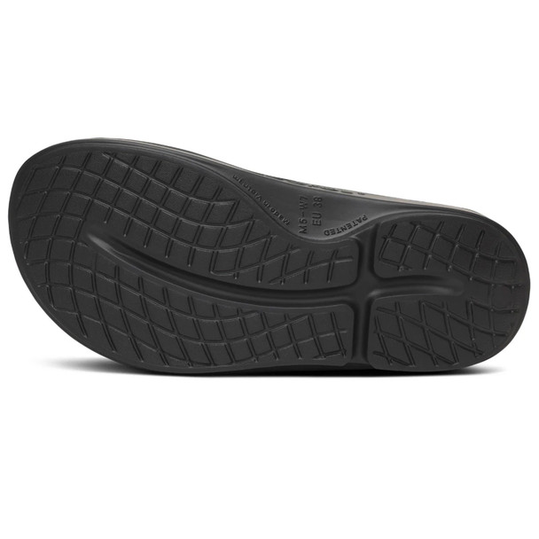 OOFOS Women's OOriginal Limited Edition Sport Black/Lavender Thong Sandal