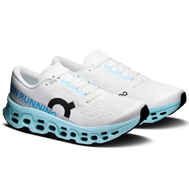 ON FOOTWEAR Men's Cloudmonster 3 Ivory/Topaz Running Shoes