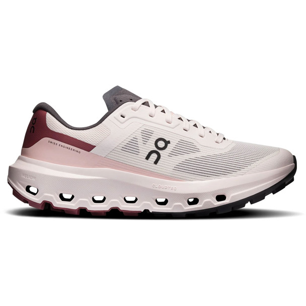 ON FOOTWEAR Women's Cloudvista 3 Oyster/Barberry Running Shoes
