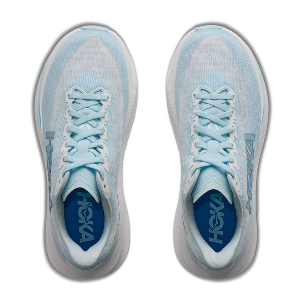 HOKA Women's Mach 7 Wide Glimmering Blue/Frost Running Shoes