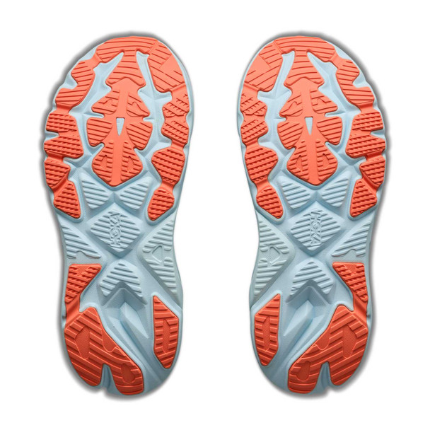 HOKA Women's Arahi 8 Glimmering Blue/Neon Cantaloupe Running Shoes