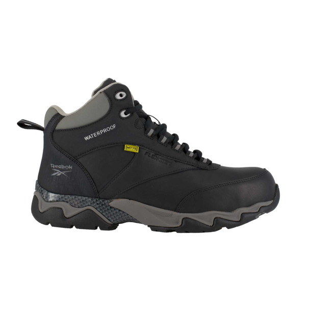 REEBOK Women's Beamer Composite Black/Gray Trim Athletic Work Boots (RB167)