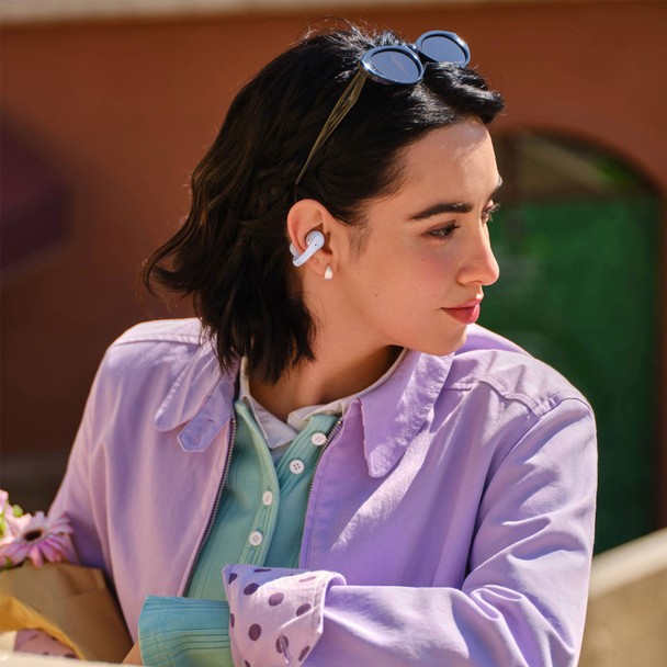 SHOKZ OpenDots Air Open-Ear Clip-On Purple Earbuds (E210-ST-PR-US)