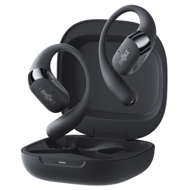 SHOKZ OpenFit 2+ Open-Ear Black Earbuds (T921-ST-BK-US)