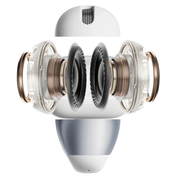 SHOKZ OpenDots 2 Open-Ear Clip-On Grey Earbuds (E320-ST-GY-US)