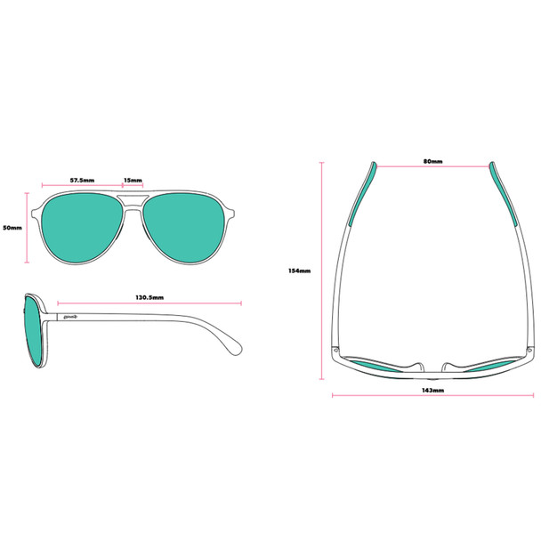 GOODR Mach G Purple's Midlife Crisis Sunglasses (G00594-MG-02)