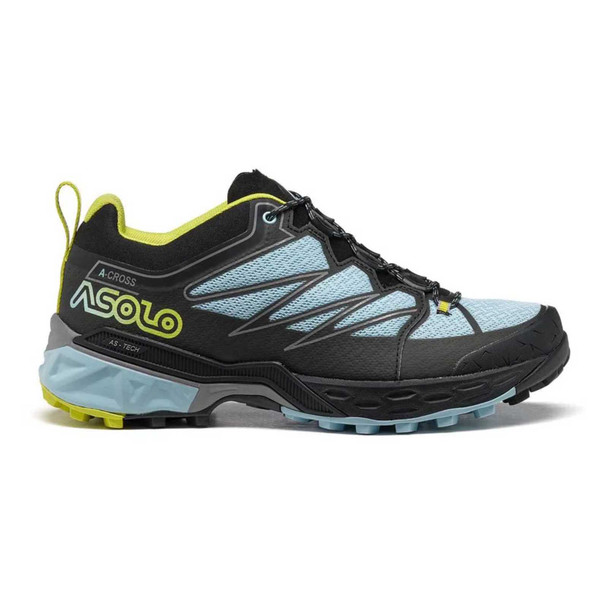 ASOLO Women's Softrock Black/Celadon/Safety Yellow Hiking Shoes