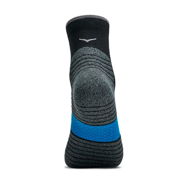 HOKA Quarter Run White/Black/Gray 3-Pack Sock