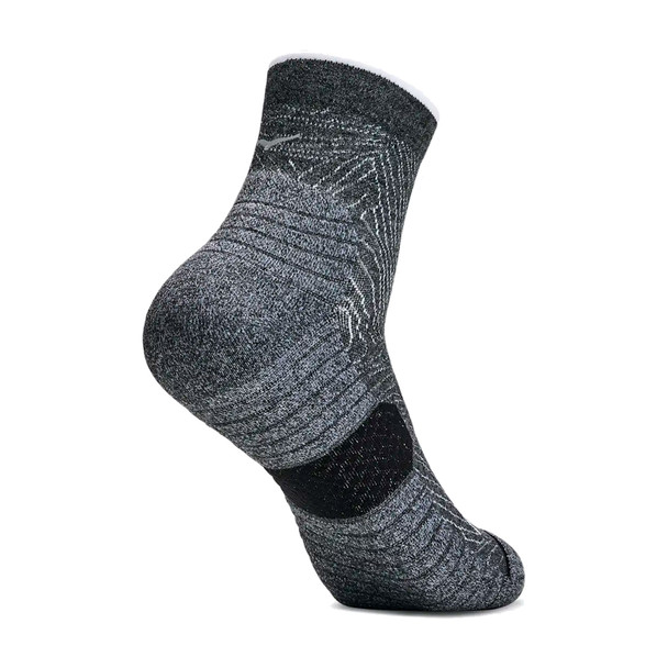 HOKA Quarter Run White/Black/Gray 3-Pack Sock