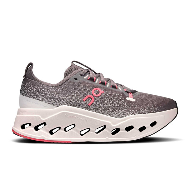 ON FOOTWEAR Women's Cloudsurfer Max Pebble/Oyster Running Shoes