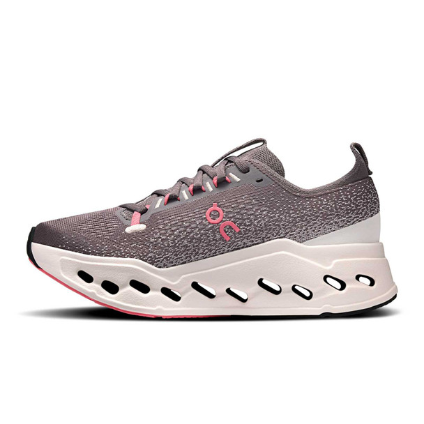 ON FOOTWEAR Women's Cloudsurfer Max Pebble/Oyster Running Shoes