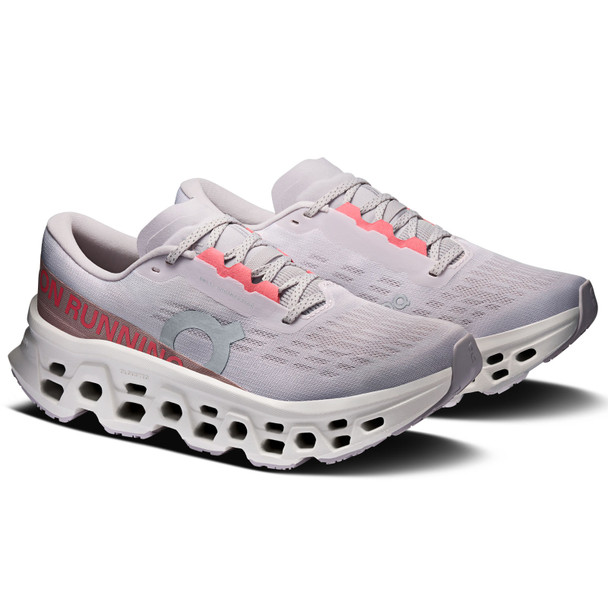 ON FOOTWEAR Women's Cloudmonster 3 Ether/Ivory Running Shoes