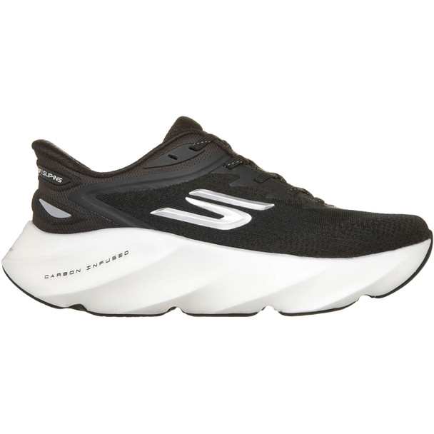 SKECHERS Women's Aero Burst Wide Black/White Slip-Ins Shoes