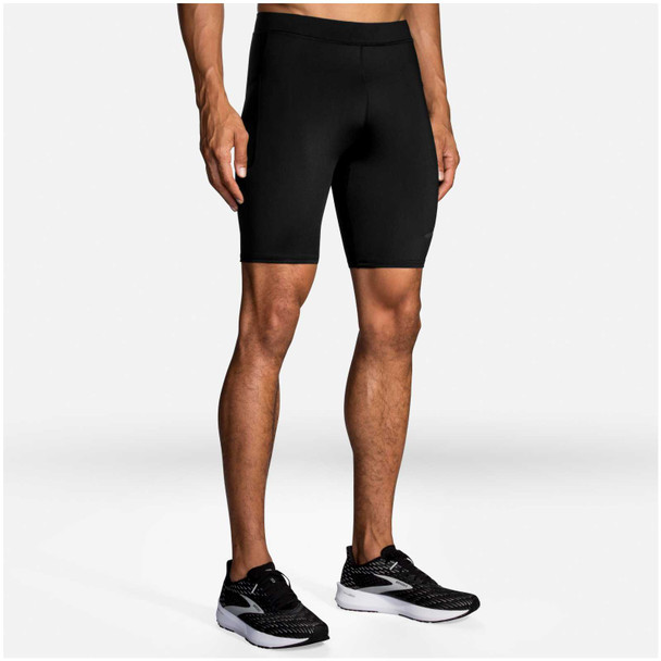 BROOKS Men's Source 9in Black Shorts Tight