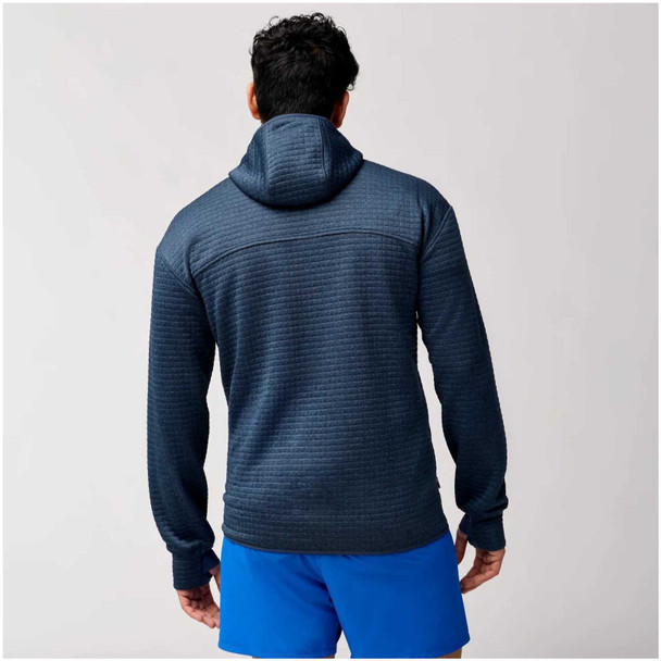 BROOKS Men's Activate Heather Blue Slate Midweight Hoodie