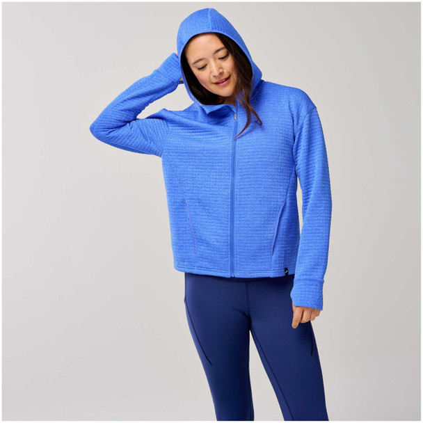 BROOKS Women's Activate Midweight Heather Bluebell Hoodie