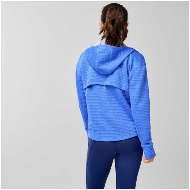BROOKS Women's Activate Midweight Heather Bluebell Hoodie