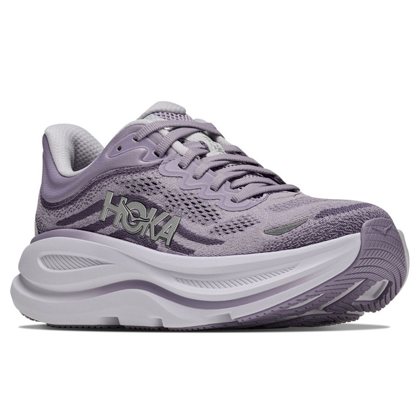 HOKA Women's Bondi 9 Wide Mellow Lilac/Purple Fog Running Shoes