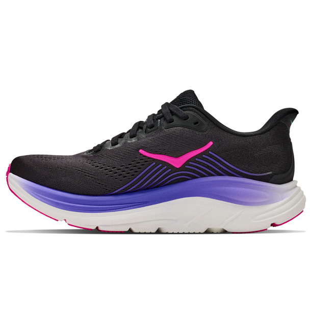 HOKA Women's Clifton 11 Black/Neon Nebula Running Shoes