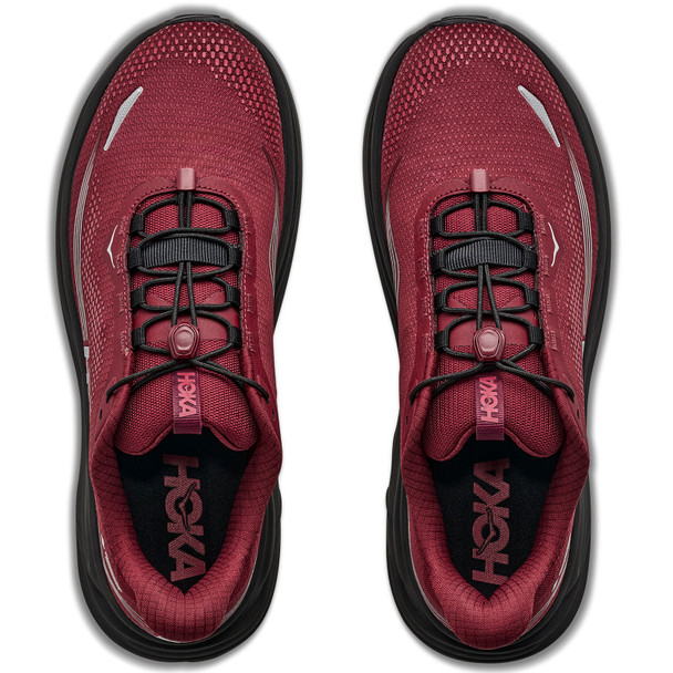 HOKA Men's Clifton 11 GTX Wide Varsity Burgundy/Carbon Black Running Shoes