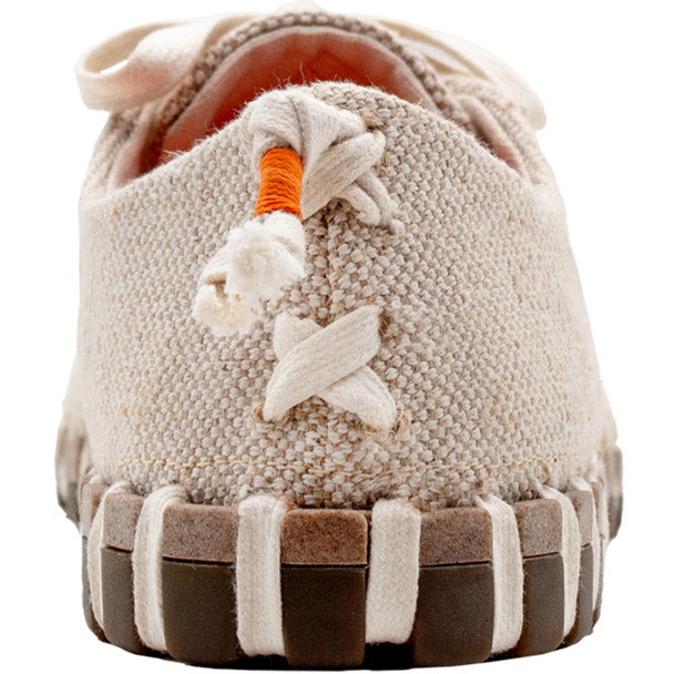 KENGOS Women's Torrey Linien Natural Cotton Lace Up Shoe
