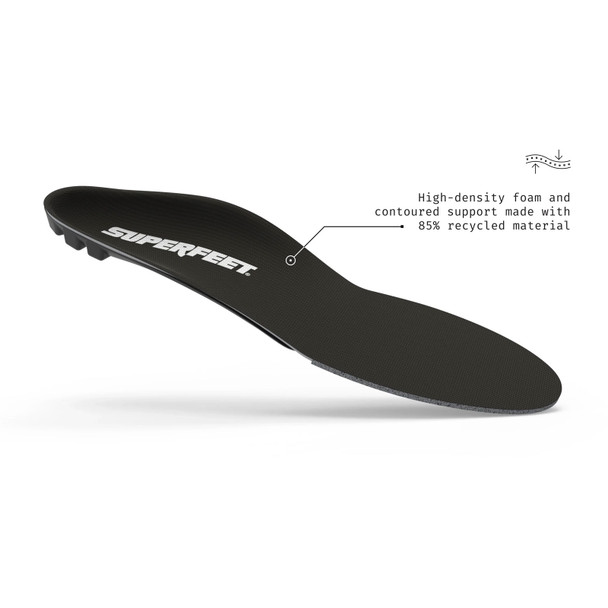 SUPERFEET All-Purpose Support Low Arch Black Insoles