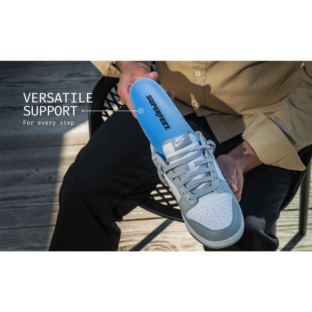 SUPERFEET All-Purpose Support Medium Arch Blue Insoles