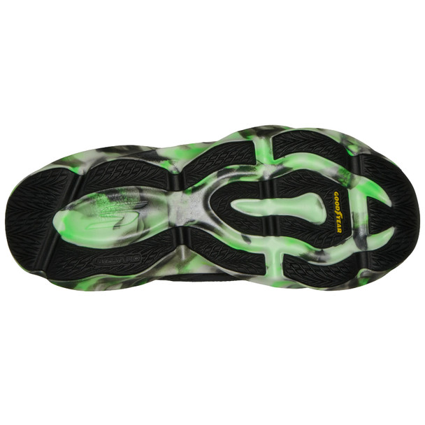 SKECHERS Men's SKX Aero Burst Glow in the Dark Black/Green Running Shoes