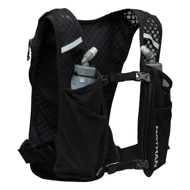 NATHAN SPORTS Quick Start 3.0 4L Soft Flask Black/Reflective Silver OSFM Hydration Pack (NS30930-00010-OSFM)