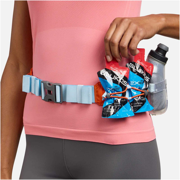 NATHAN SPORTS Trail Mix Plus 3.0 Orange Blaze/Reflective Silver Insulated Hydration Belt (NS30510-30217-OSFM)