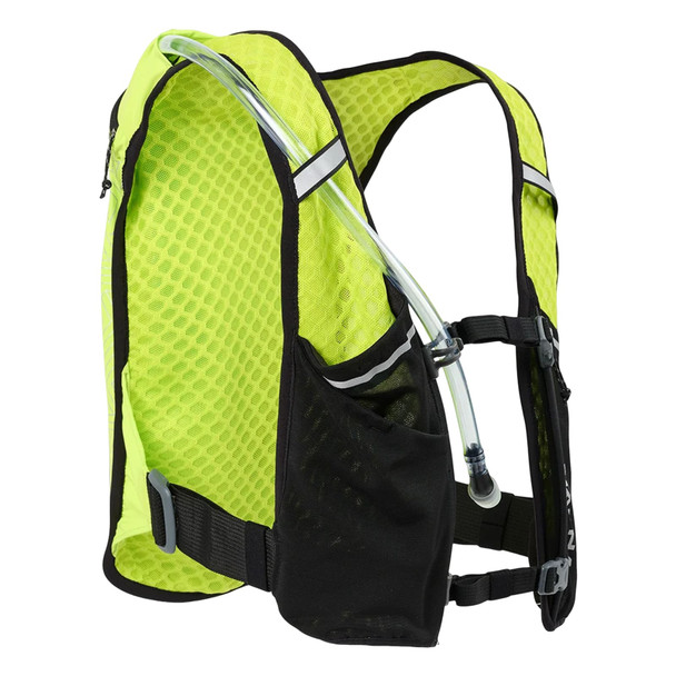 NATHAN SPORTS Hypernight Quick Start 3.0 4L Hi Vis Yellow/Hex Print Hydration Pack (NS30910-40072-OSFM)