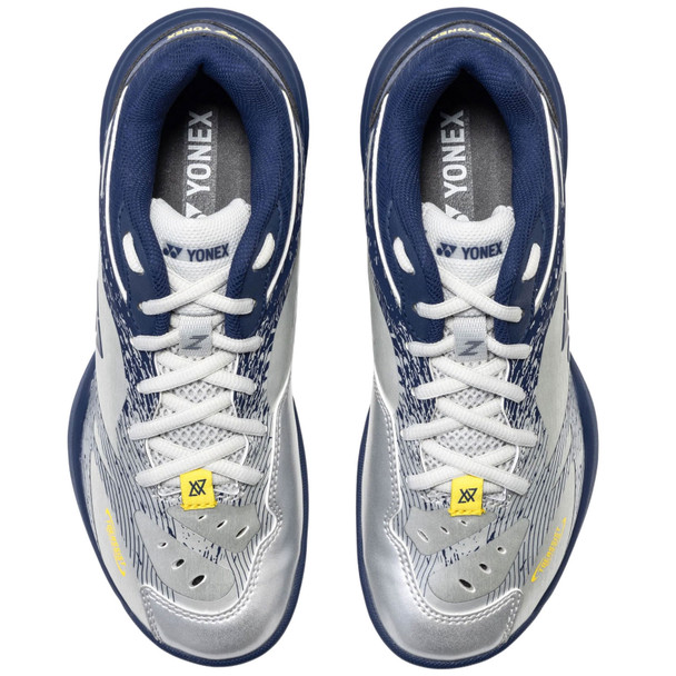 YONEX Men's Power Cushion 65Z VA Silver/Navy Badminton Shoes