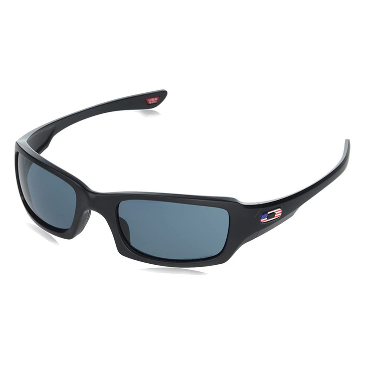 OAKLEY SI Fives Squared Matte Black USA Flag With Prizm Gray