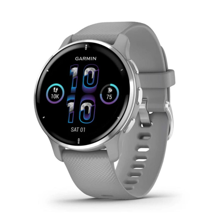 GARMIN Venu 2 Plus Powder Gray/Silver Smartwatch (010-02496-00)