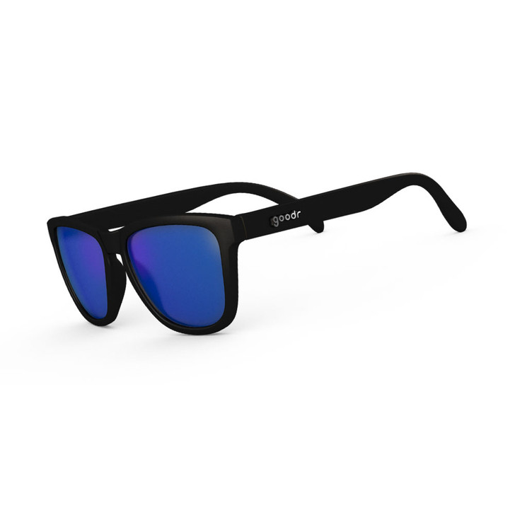GOODR Mick and Keith's Midnight Ramble Black with Blue Lens Sunglasses