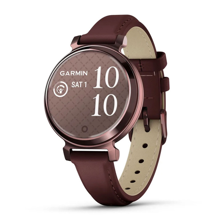 GARMIN Lily 2 Classic Dark Bronze/Mulberry Leather Smartwatch with Garmin Pay (010-02839-03)