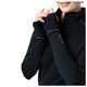 HOT CHILLYS Women's Micro-Elite XT Zip-T Black/Gray Active Fit Base Layer (HC9851-107)