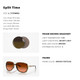 OAKLEY Women's Split Time Sunglasses with Brown Tortoise Frame and Prizm Brown Gradient Lenses (OO4129-1858)