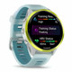 GARMIN Forerunner 570 47mm Amp Yellow Aluminum with Translucent Whitestone/Turquoise Band GPS Running Smartwatch 010-02971-01