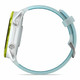 GARMIN Forerunner 570 47mm Amp Yellow Aluminum with Translucent Whitestone/Turquoise Band GPS Running Smartwatch 010-02971-01